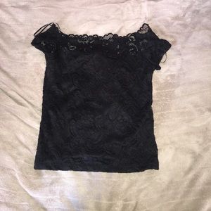 Laced off the shoulder top